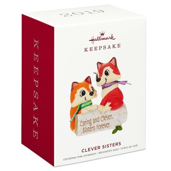 NEW Hallmark Keepsake 2019 Clever Sisters Ornament - Picture 1 of 3